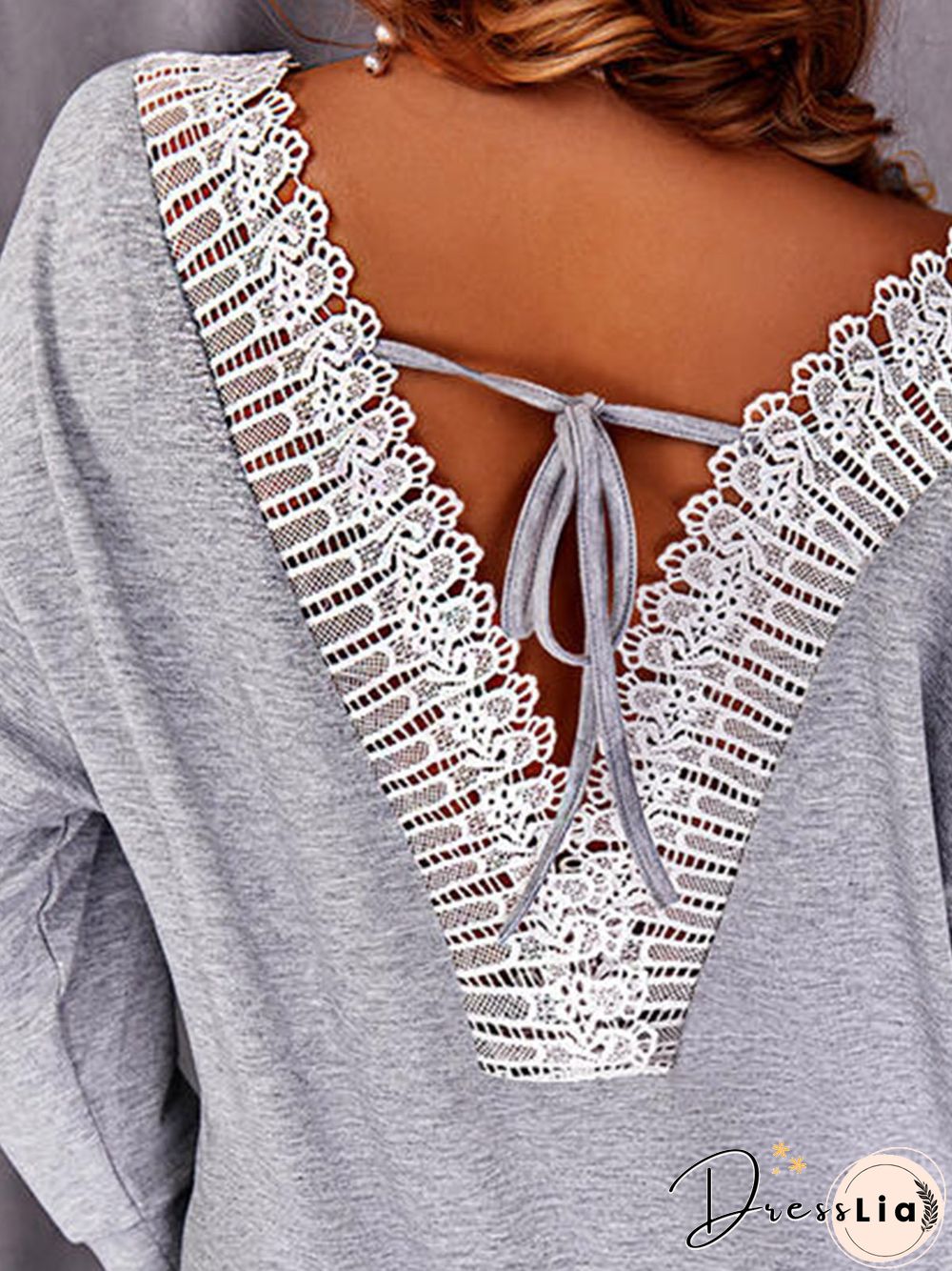 Women Casual Plain Autumn neck Micro-Elasticity Daily Long sleeve Regular H-Line