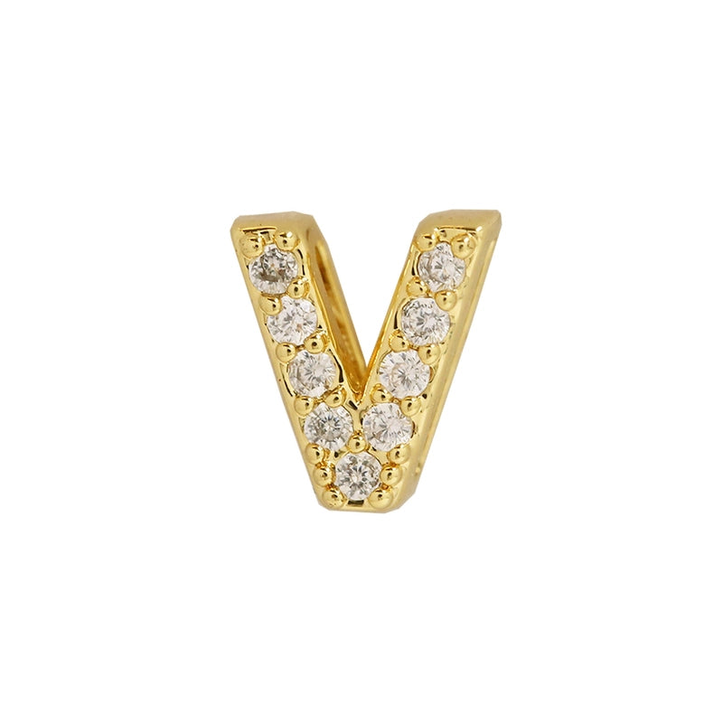 1 Piece Brass Letter Pendant Chain Jewelry Accessories