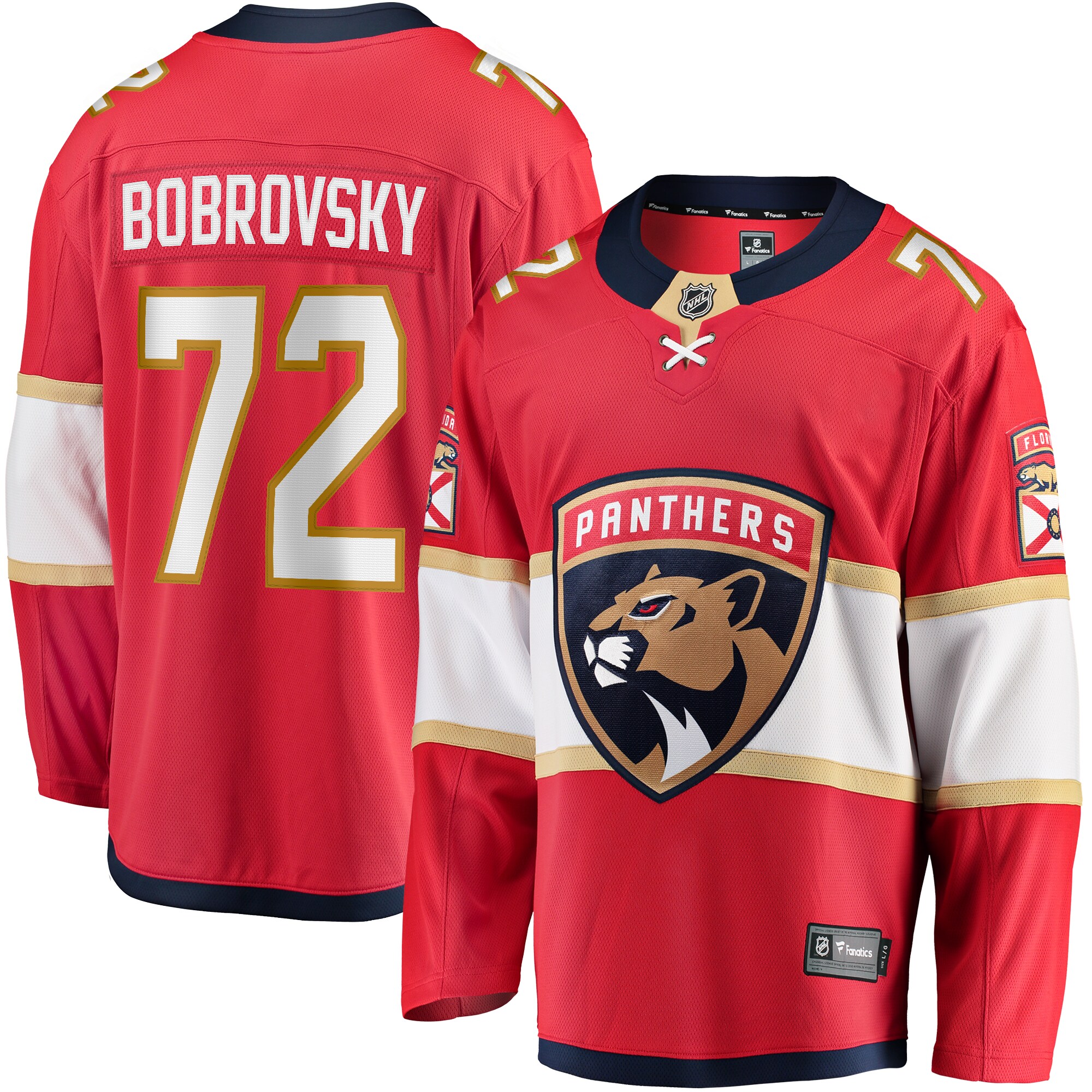Sergei Bobrovsky Florida Panthers Fanatics Breakaway   Jersey – Red mysite