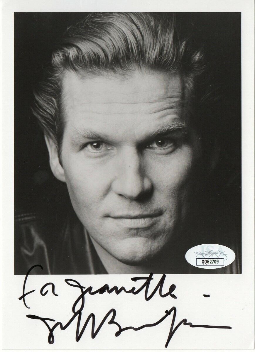 Jeff Bridges Signed Autographed 5X7 Photo Poster painting Hollywood Actor JSA QQ62709