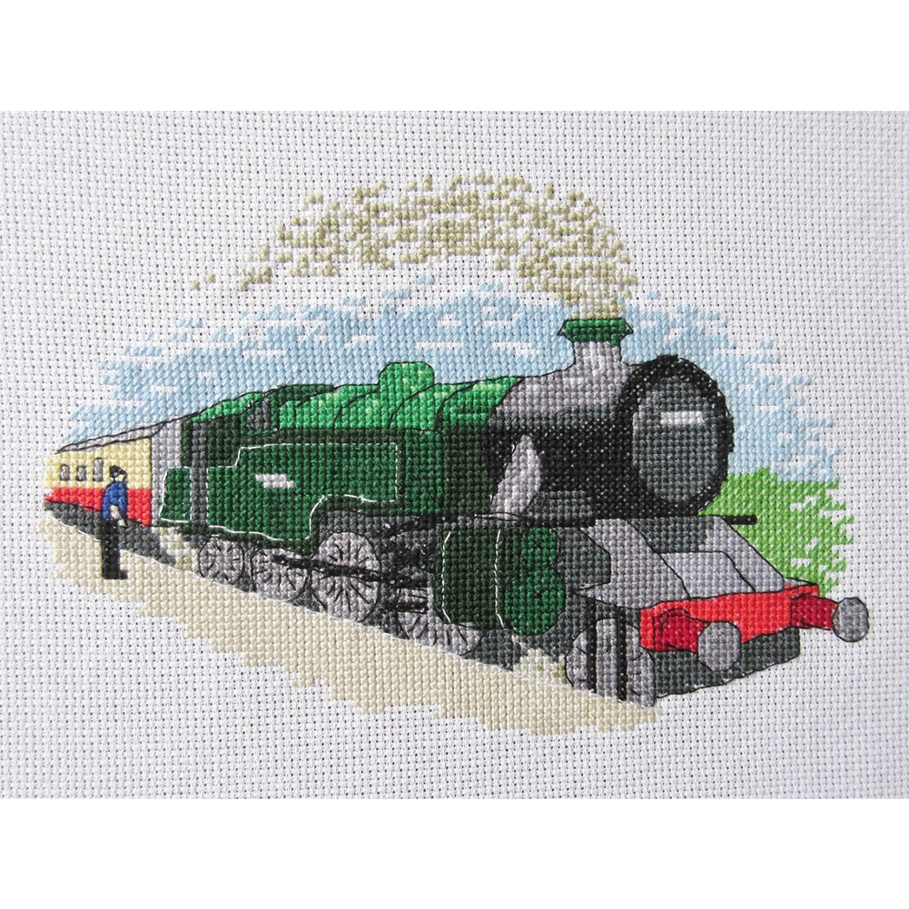 

Train - 14CT Counted Cross Stitch - 30*40CM, 501 Original