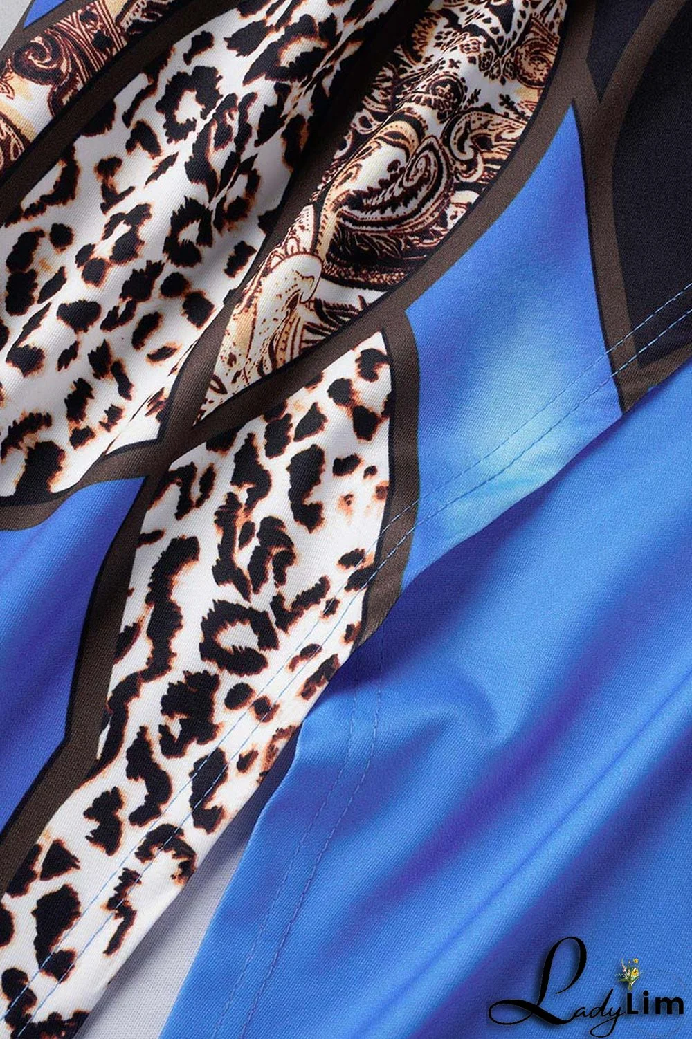 Red Casual Print Patchwork Slit Asymmetrical Oblique Collar Short Sleeve Two Pieces