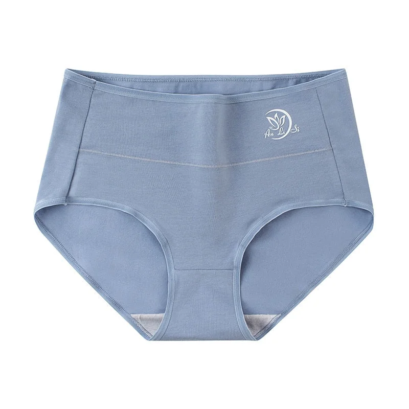 Women's Cotton Underwear Sexy Lace Panties Plue Size Women's Solid Color Briefs High Waist Seamless  Underpants Sexy Lingerie