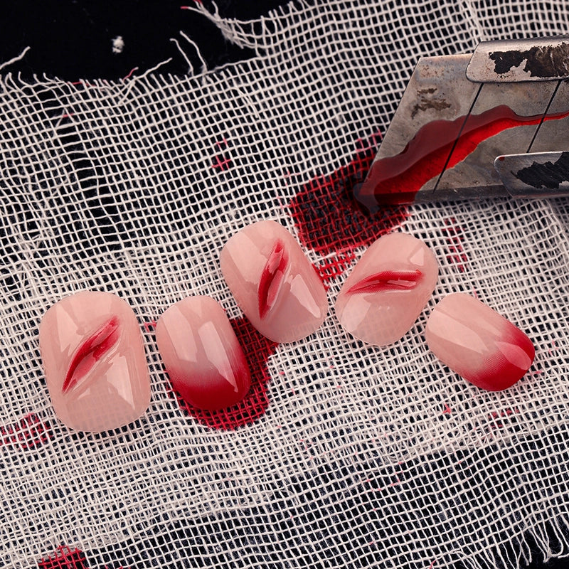 Halloween Cute Geometric Plastic Nail Patches 1 Set