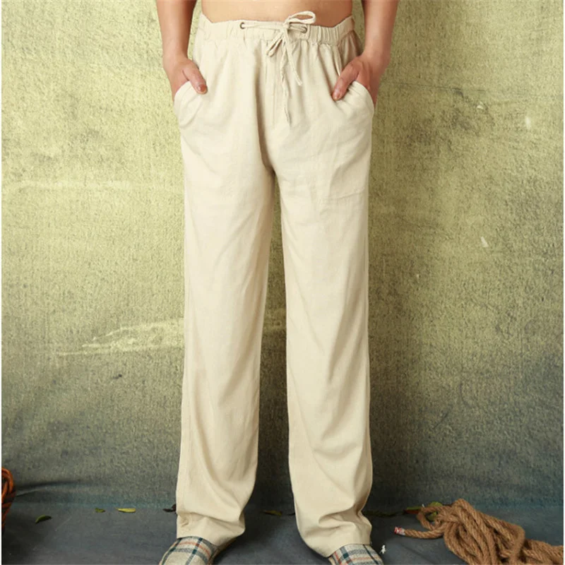 Men's Casual Home Comfort Linen Pants