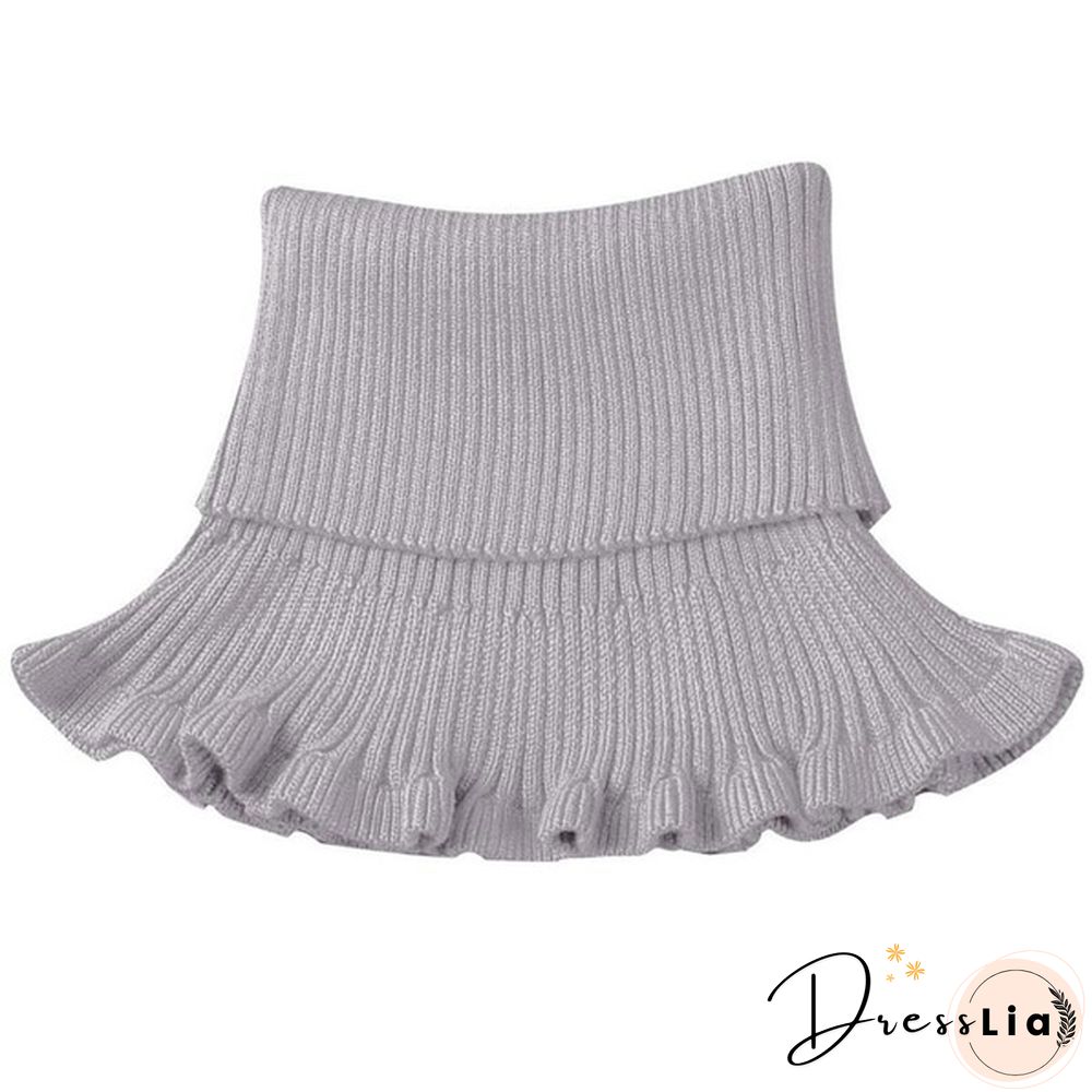 New Girl Ladies Women Fashion Knitted Detachable Fake Collar Scarf For Shirt Fake Collars