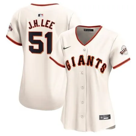 Women's San Francisco Giants #51 Jung Hoo Lee  Cream Home Limited Player Jersey