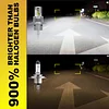 KIMLATAR H4 LED Bulbs Super Bright Upgraded 50000LM 900% Brightness Xenon White H4 9003 Fog Bulbs Pack of 2