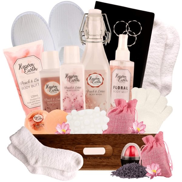 Xl Spa Gift Basket For Women Prime! Luxury Home Spa Bath Gift Set Bath & Body Gift For Women & Teens Includes Slippers, Journal, Socks Etc. Unique Pamper Gift Basket To Delight & Indulge Every Lady! - Shop Trendy Women's Fashion | TeeYours