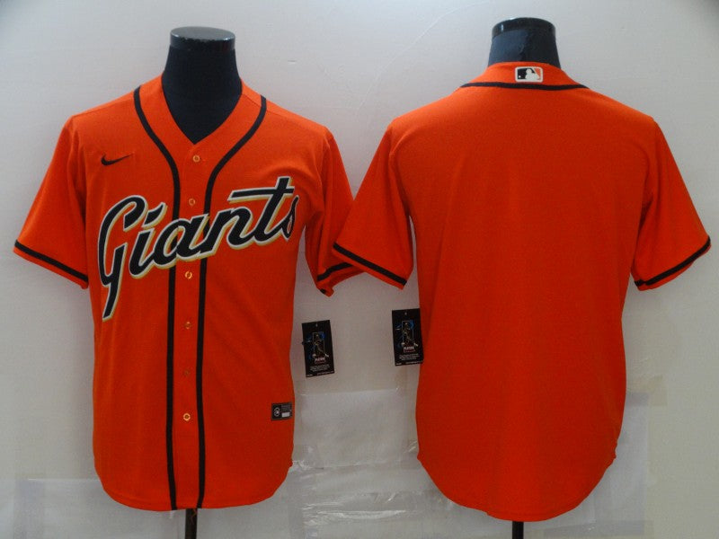 Men's San Francisco Giants Orange Replica Blank Jersey mysite