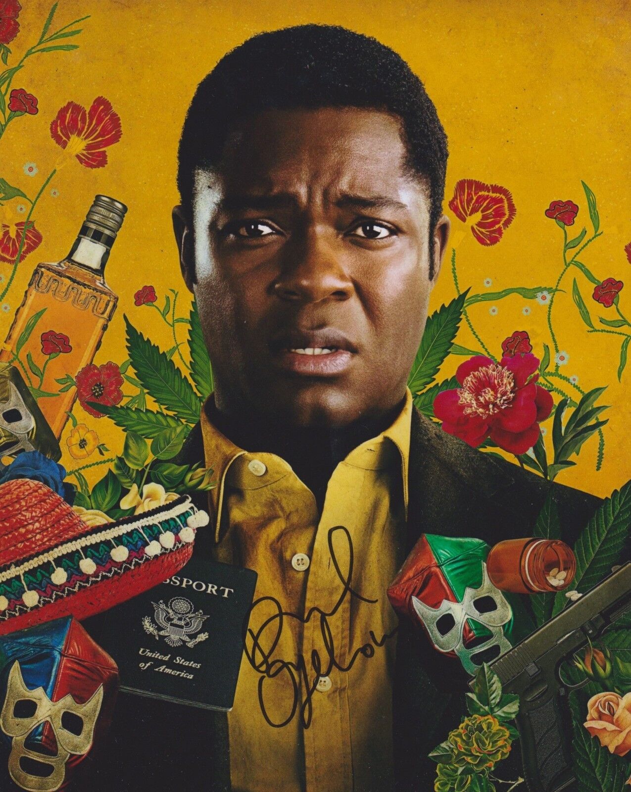 David Oyelowo Signed Gringo 10x8 Photo Poster painting AFTAL