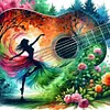 【Limited Stock Sale】Music Notes Art-11CT Stamped Cross Stitch 40*40cm