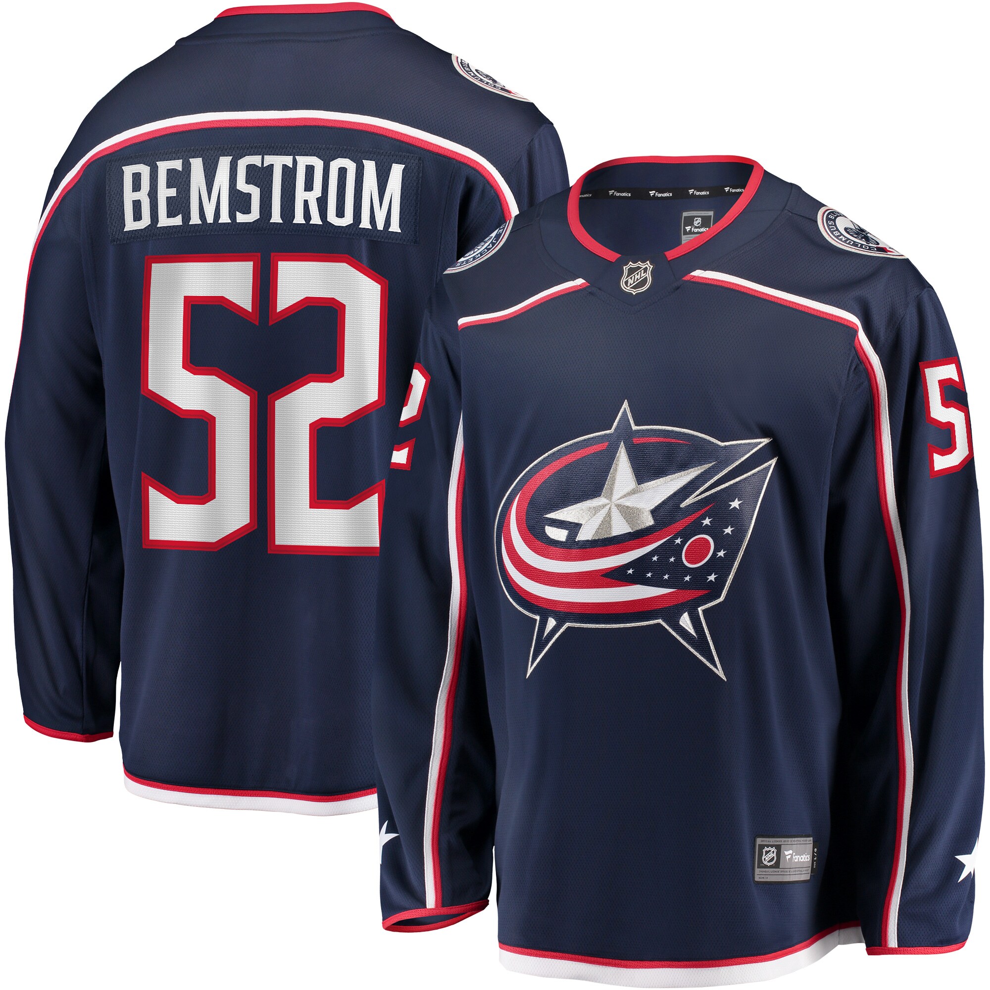 Emil Bemstrom Columbus Blue Jackets Fanatics Home Breakaway   Jersey – Navy mysite