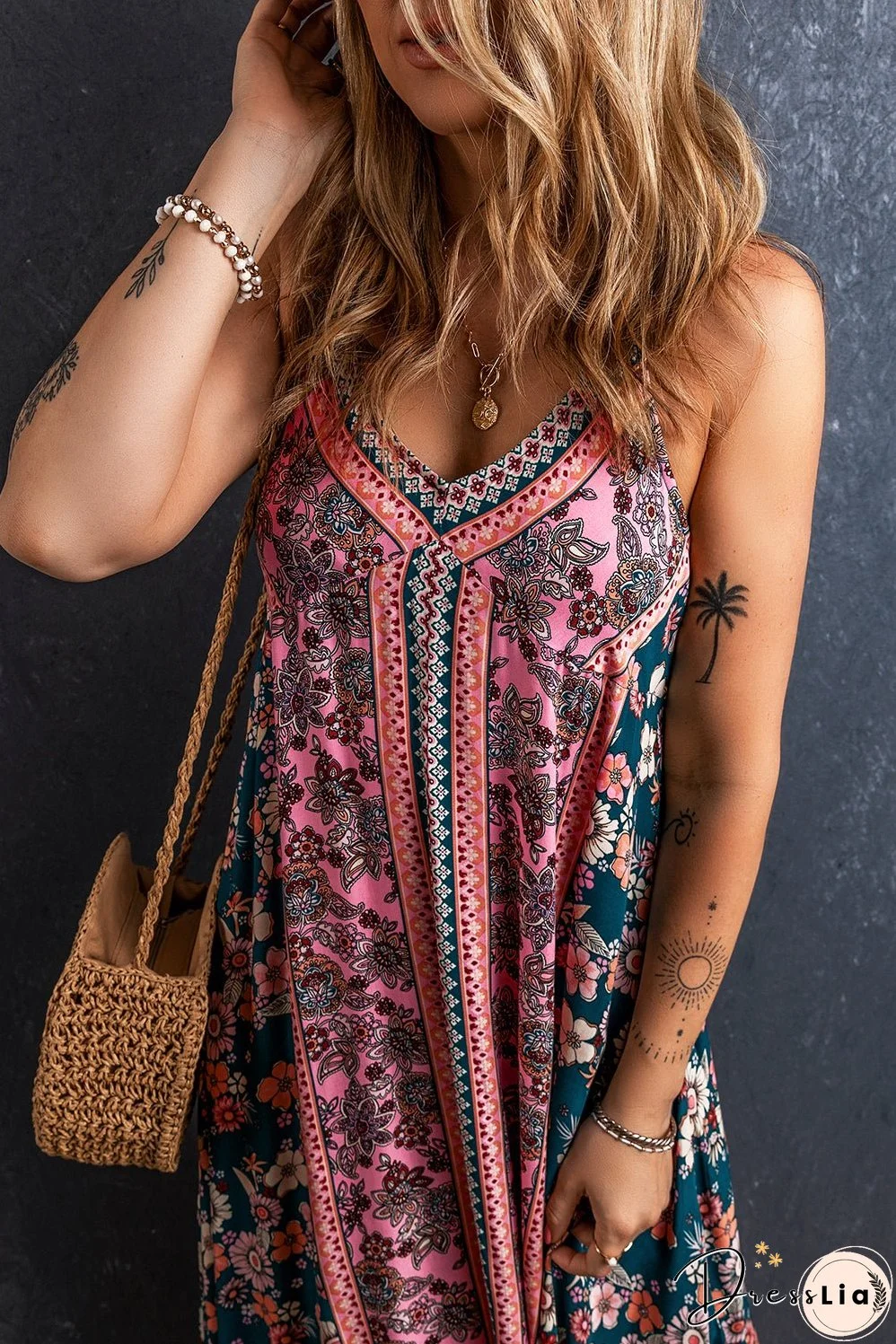 Bohemian Floral Long Sundress