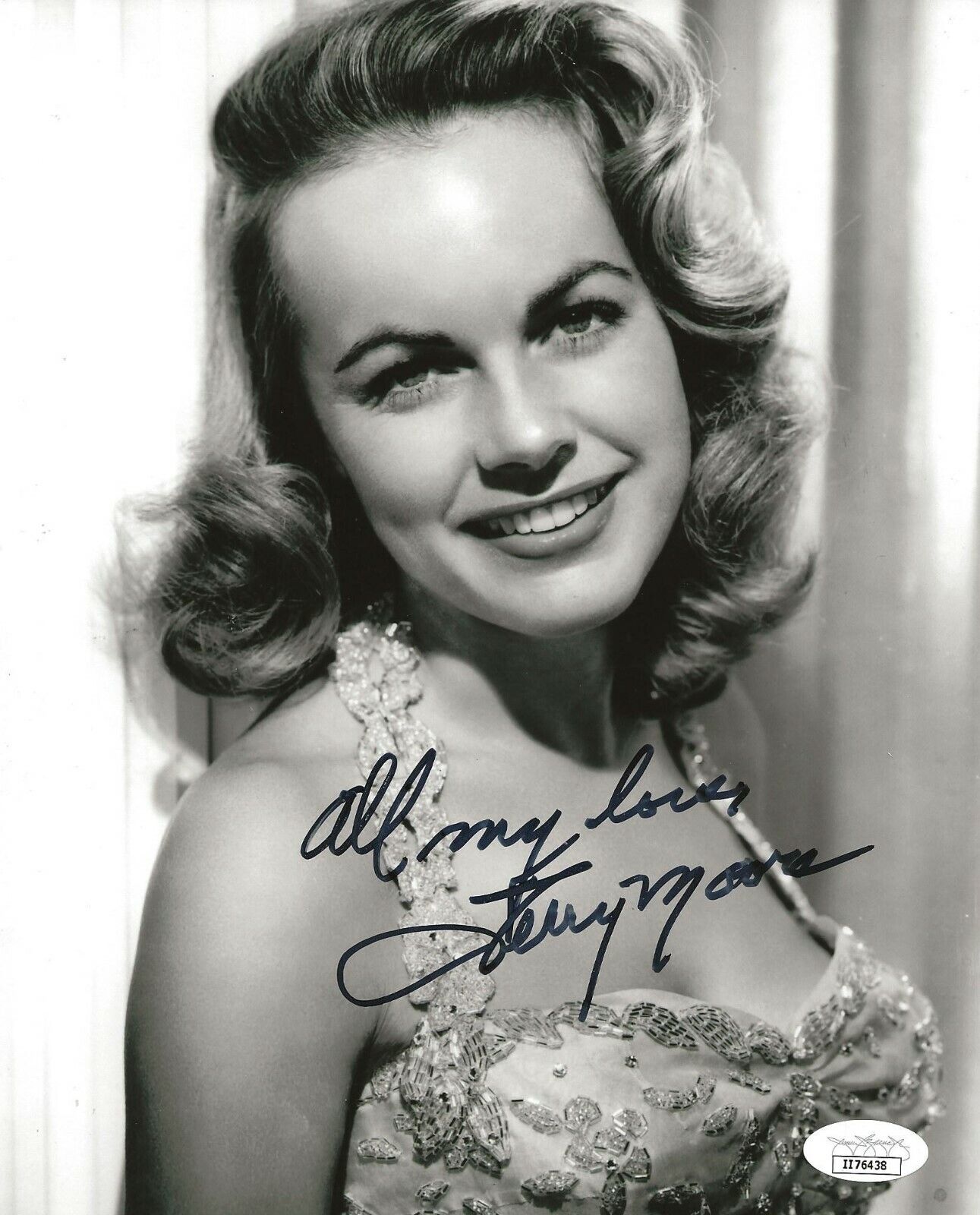 Terry Moore Come Back, Little Sheba signed Young Vintage 8x10 Photo Poster painting JSA