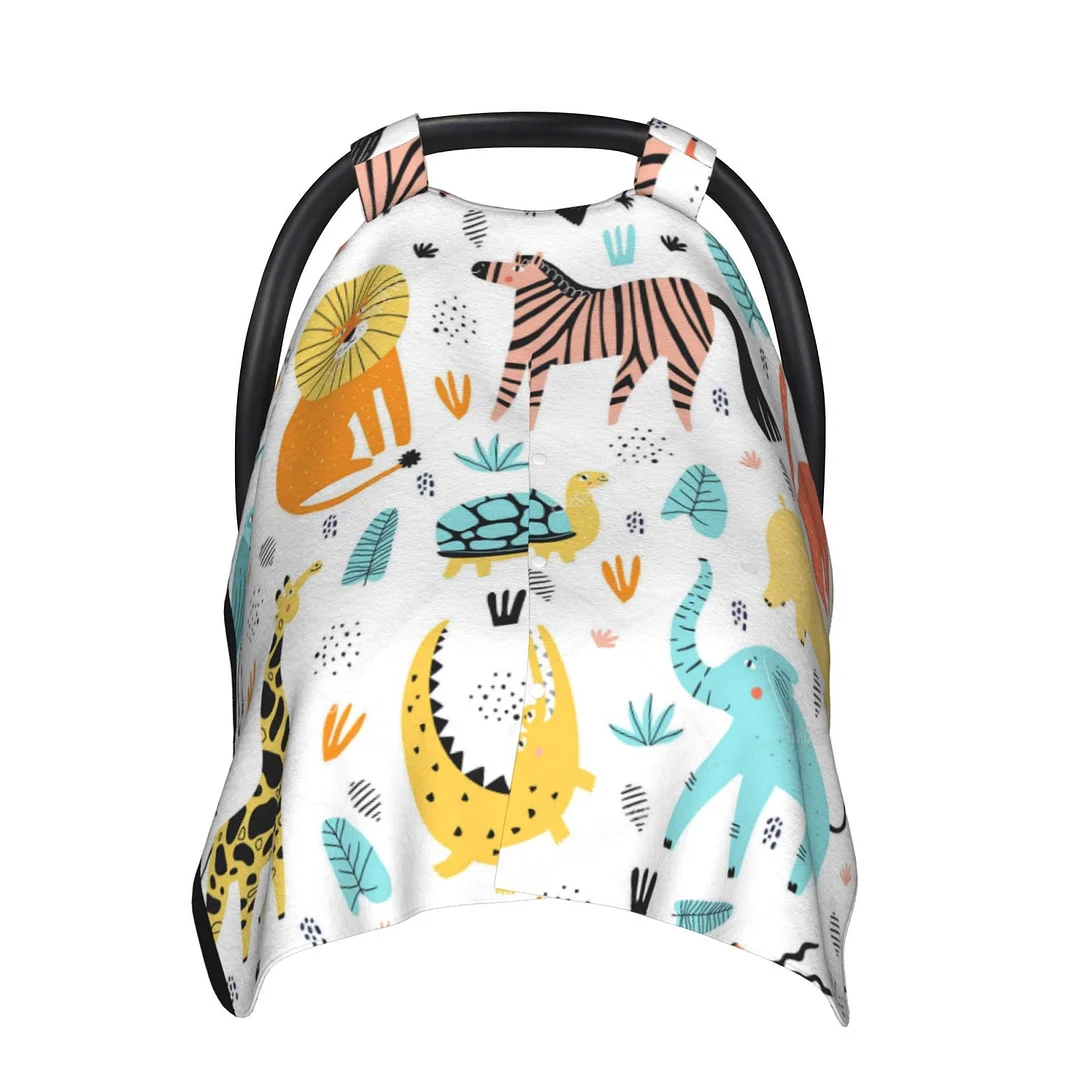 Forest Animal Car Seat Covers for Newborns Nursing Cover Up for New Mom