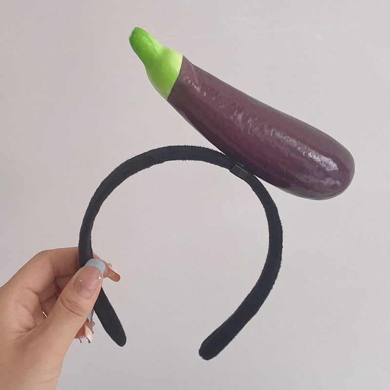 Women’s Cute Fruit Vegetable Mixed Materials Hair Band