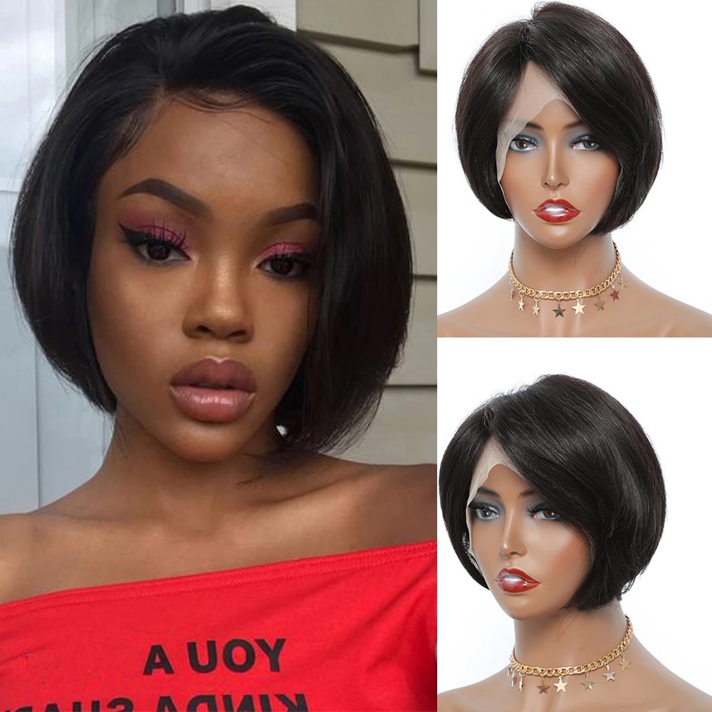 Short Straight Lace Wigs US Mall Lifes