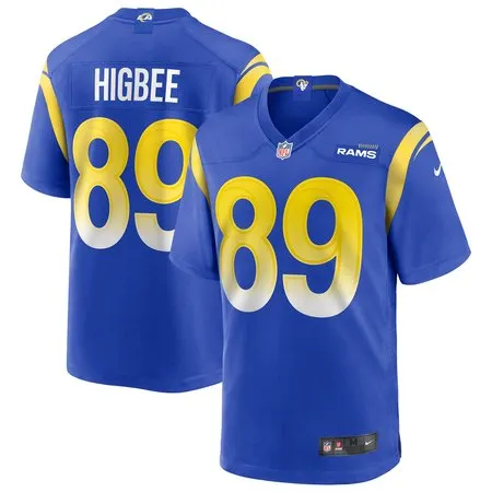 Men's Los Angeles Rams Tyler Higbee  Royal Game Player Jersey