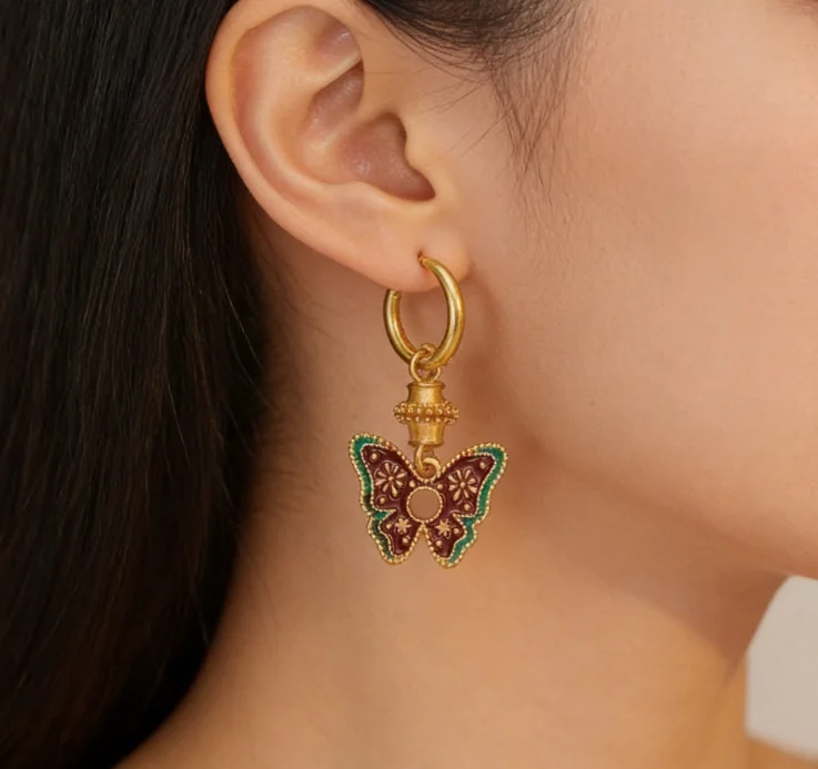 Cwaje4881_Niche Retro High-End Luxury Earrings