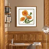 Flower-11CT Stamped Cross Stitch Kit(21*21cm)