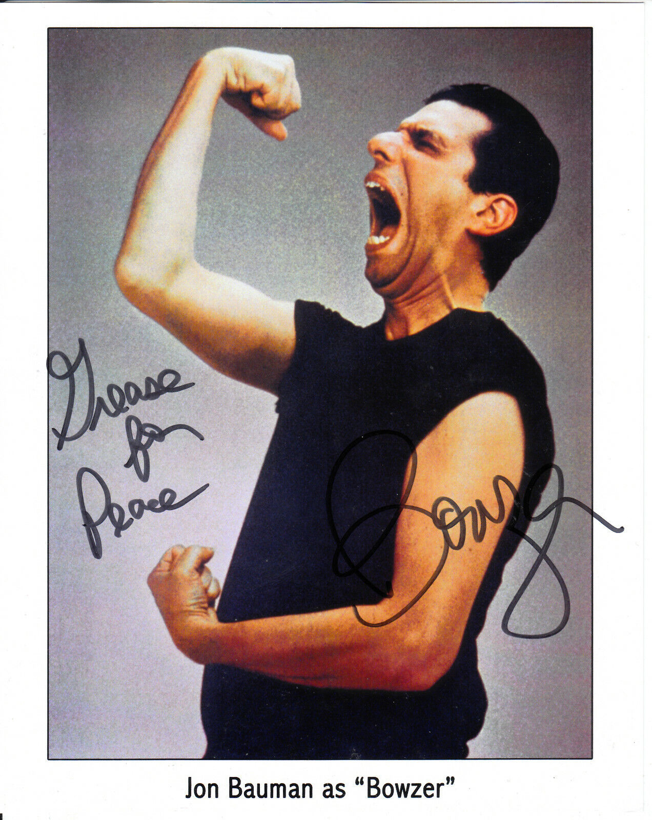 SHA NA NA Jon Bauman BOWSER Autograph Signed 8x10