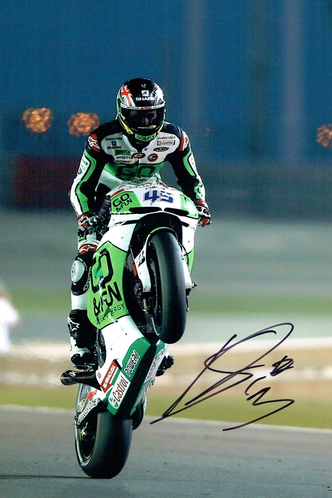 Scott REDDING SIGNED MOTOGP 12x8 Photo Poster painting AFTAL COA Autograph Go & Fun HONDA RARE