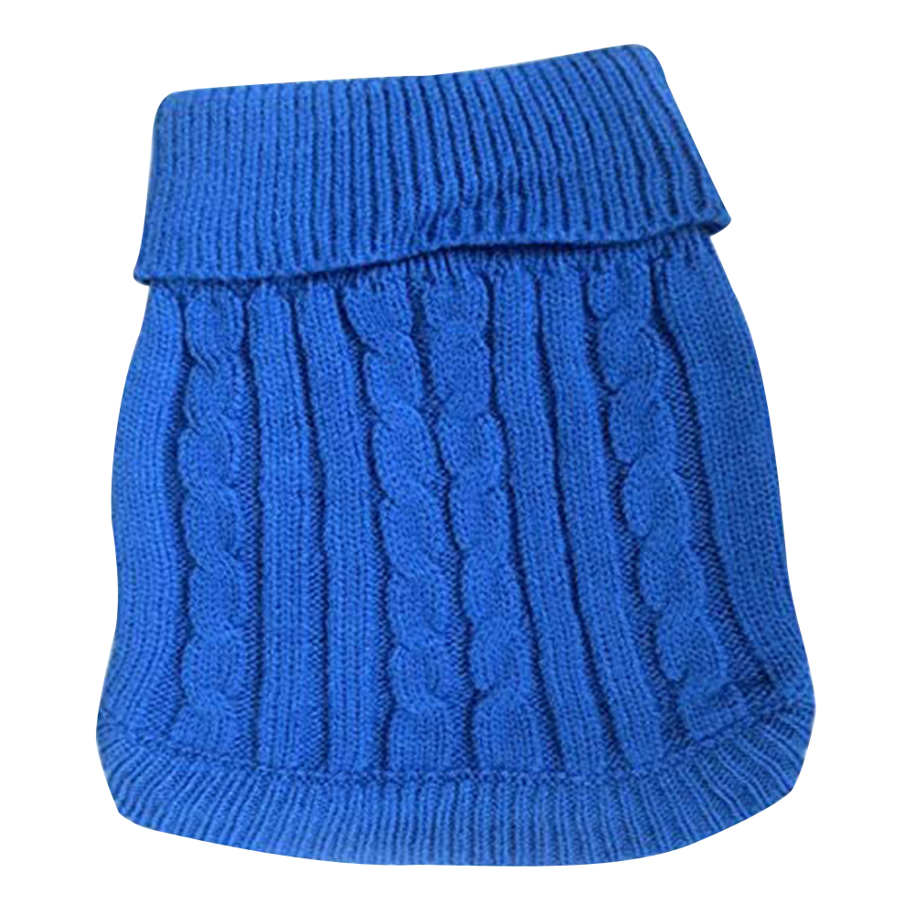 

Dog Sweater Warm Pet Puppy Knitting Turtleneck Cotton Sweater, Dark blue, 501 Original