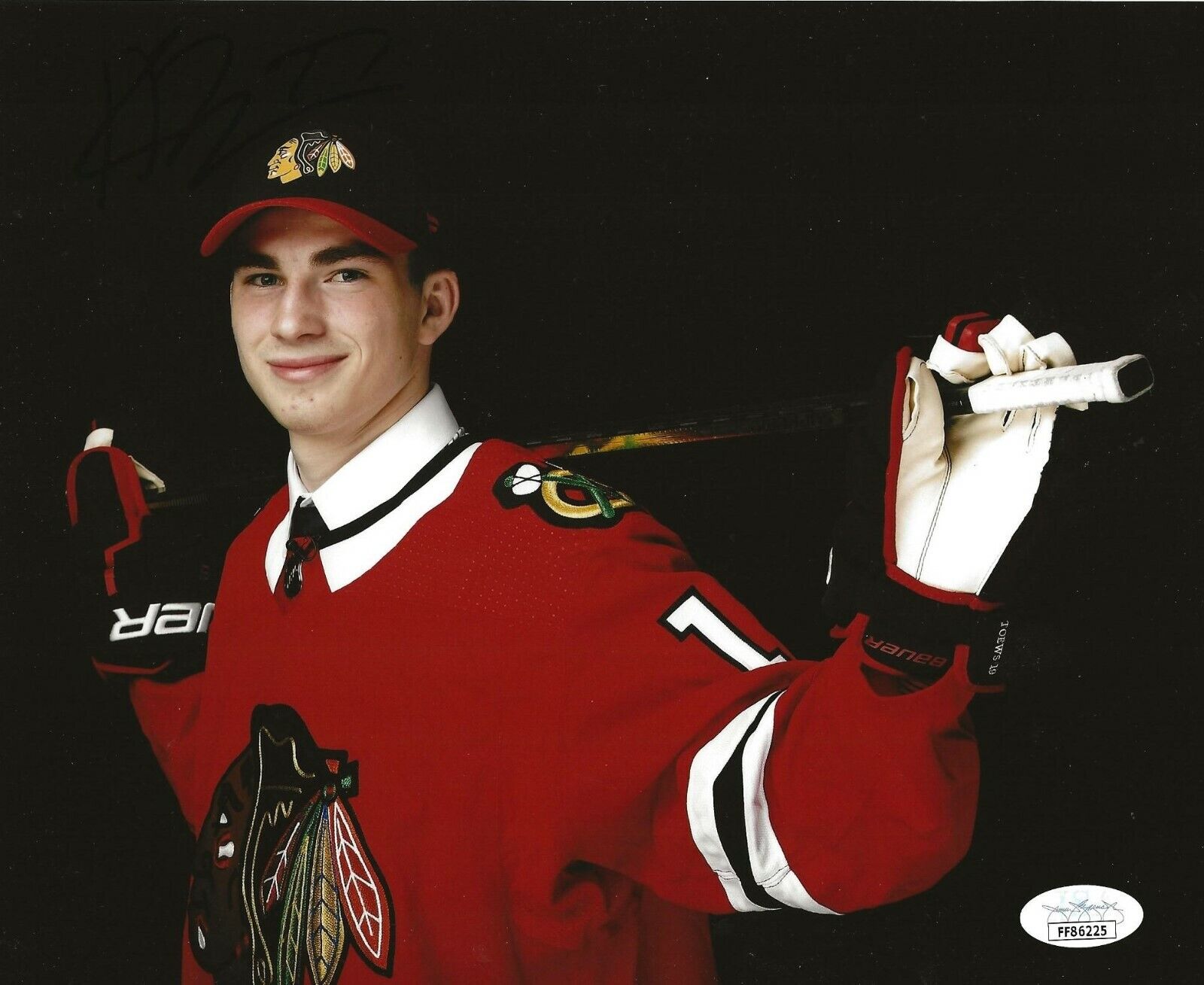 Kirby Dach signed Chicago Blackhawks 8x10 Photo Poster painting autographed Hawks JSA