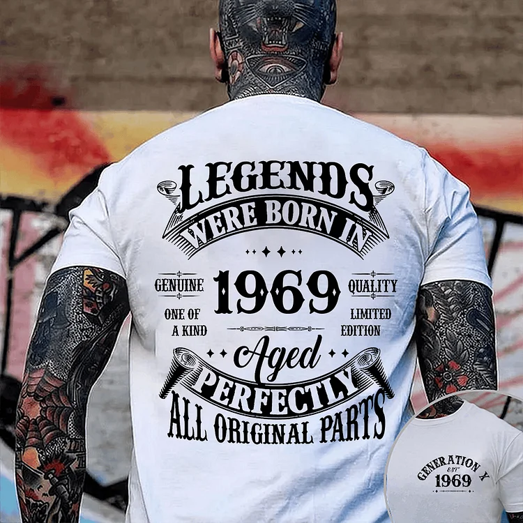 Aged Perfectly, All Original Parts Sweatshirt, Custom Year Legends Generation T-Shirt
