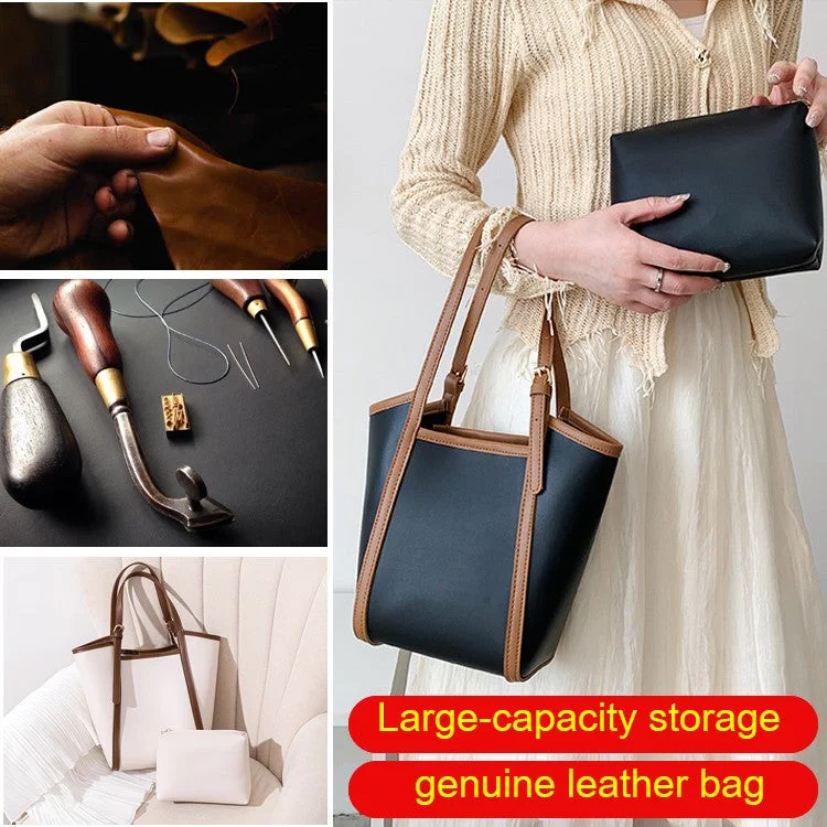 Trendy Leather Underarm Tote Bag