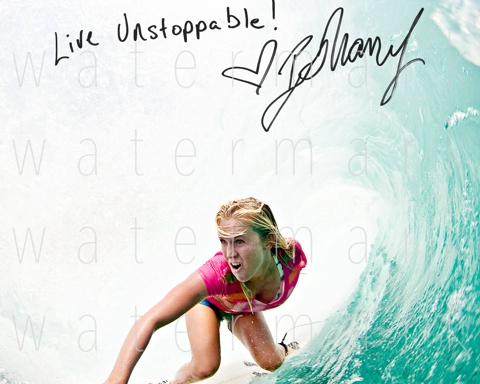 Bethany Hamilton signed sexy hot 8X10 print Photo Poster painting picture poster autograph RP