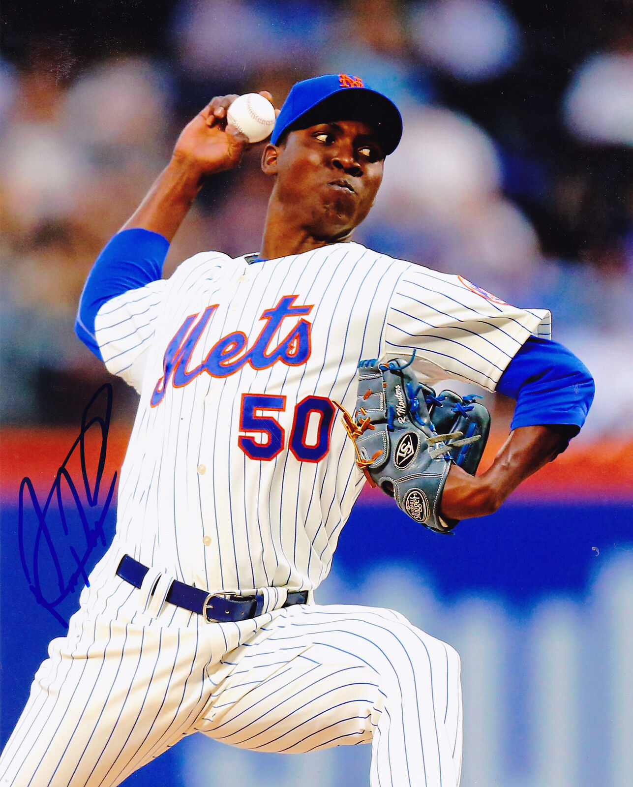 RAFAEL MONTERO NEW YORK METS ACTION SIGNED 8x10