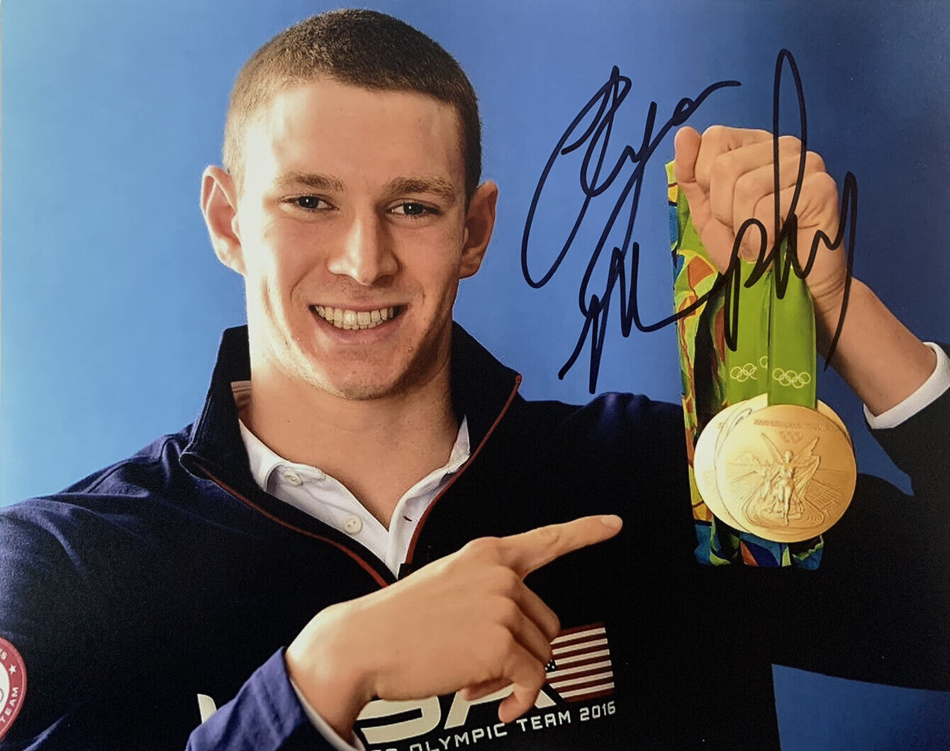 RYAN MURPHY SIGNED 8x10 Photo Poster painting USA SWIMMING OLYMPICS AUTHENTIC RARE AUTOGRAPH