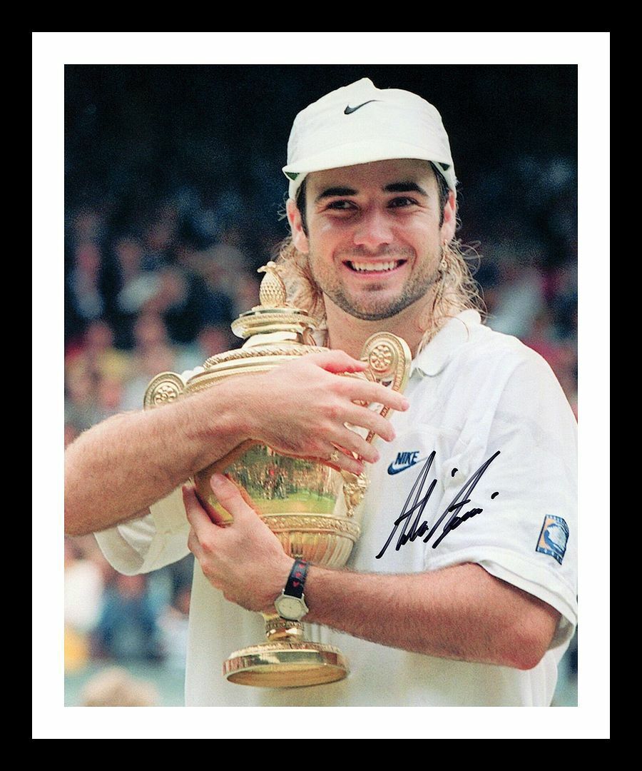 Andre Agassi Autographed Signed & Framed Photo Poster painting 1