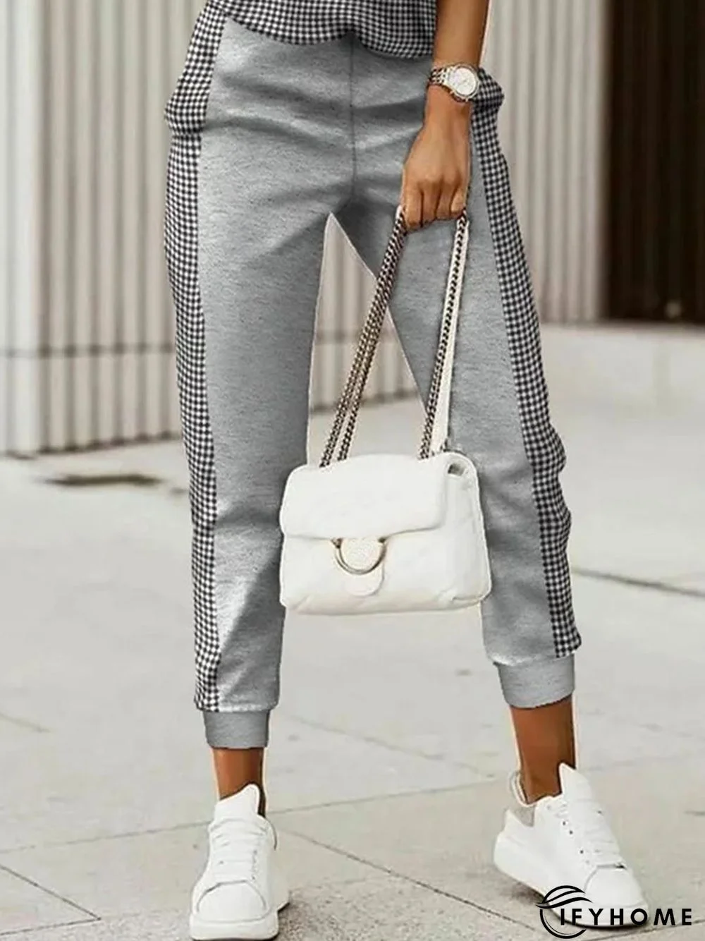 Loose Plaid Casual Sweatpant | IFYHOME