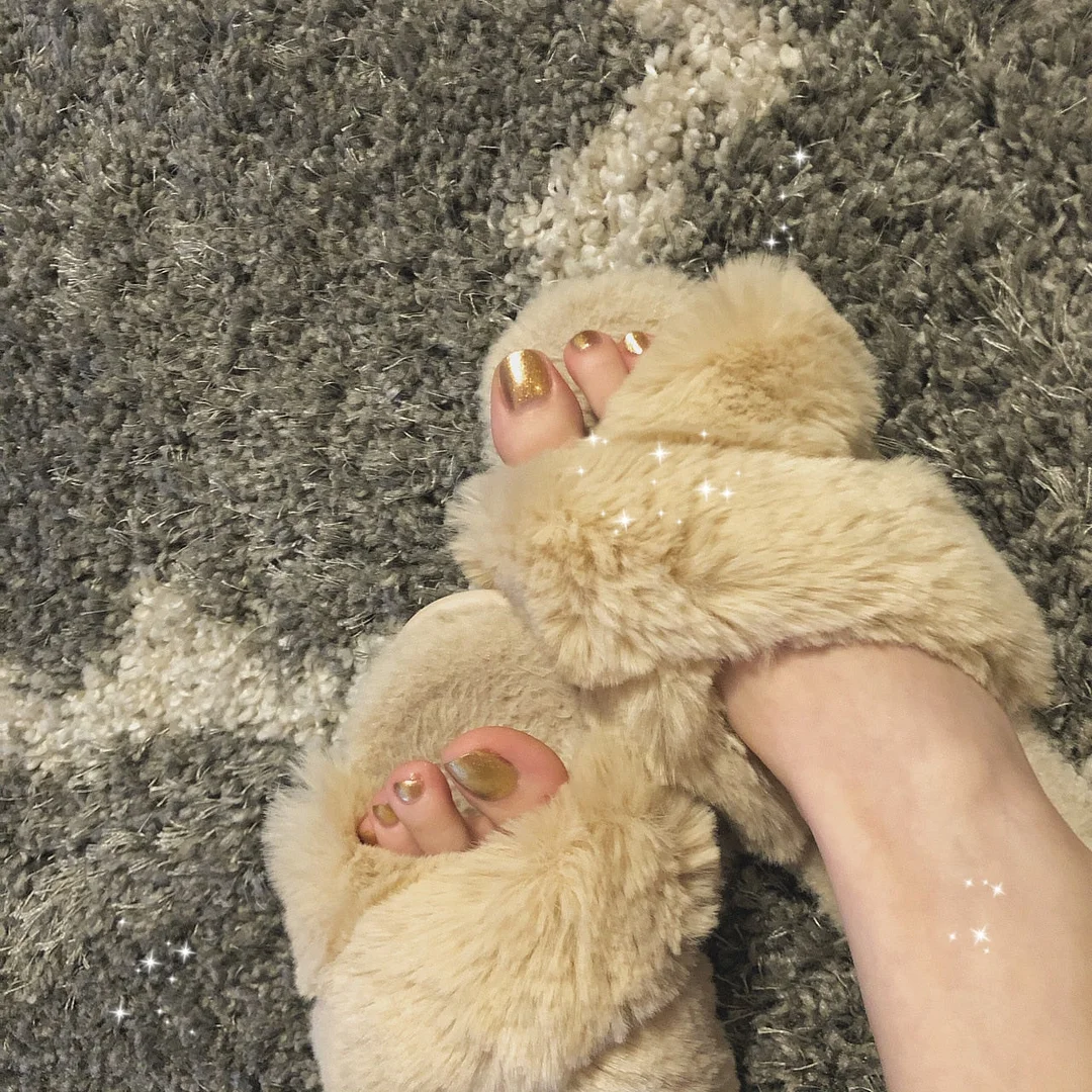 24pcs Gold Toenail Fake Nails Full cover Fake Nails Glue DIY Manicure Nail Art Tools-Nail Inspo