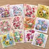 Flower Goblin Folded Diamond Art Greeting Cards DIY 12 Pack with Envelopes