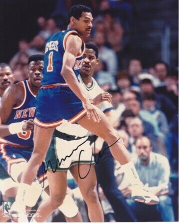 Maurice Cheeks Signed - Autographed New York Knicks 8x10 Action Photo Poster painting