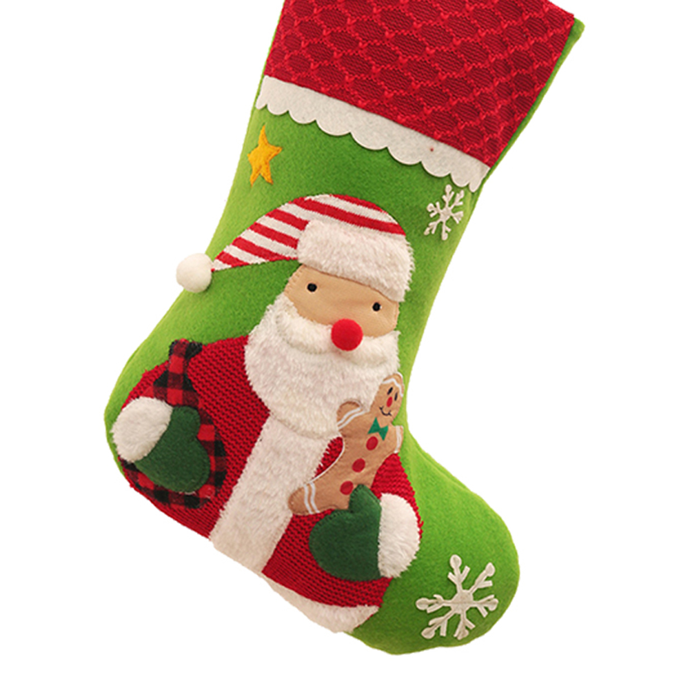 

Christmas Large Stockings Socks Snowman Santa Pattern Xmas Candy Gift Bags, 501 Original