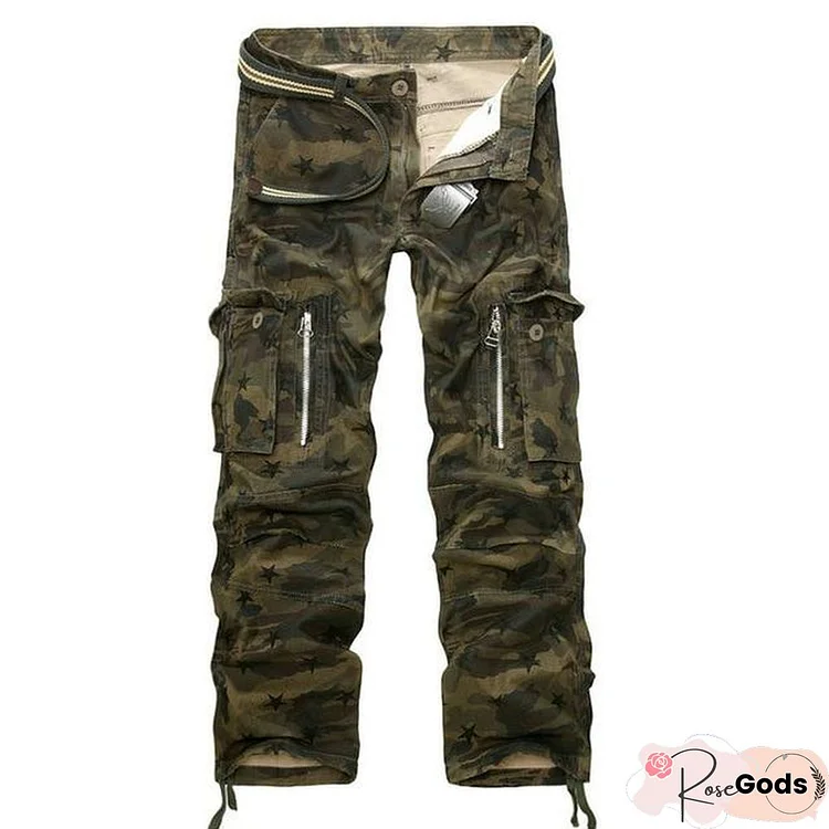 Men Military Cargo Pants Men Camouflage Tactical Casual Cotton Casual Trousers Men Pantaloon Hombre