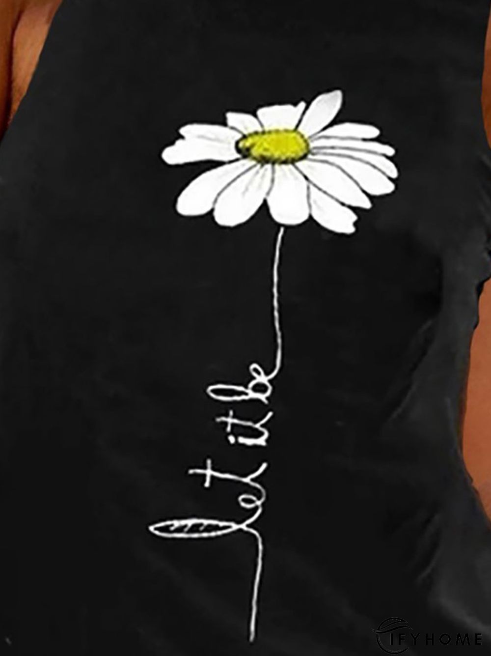 Black Shift Sleeveless Floral Holiday shirt & Top | IFYHOME