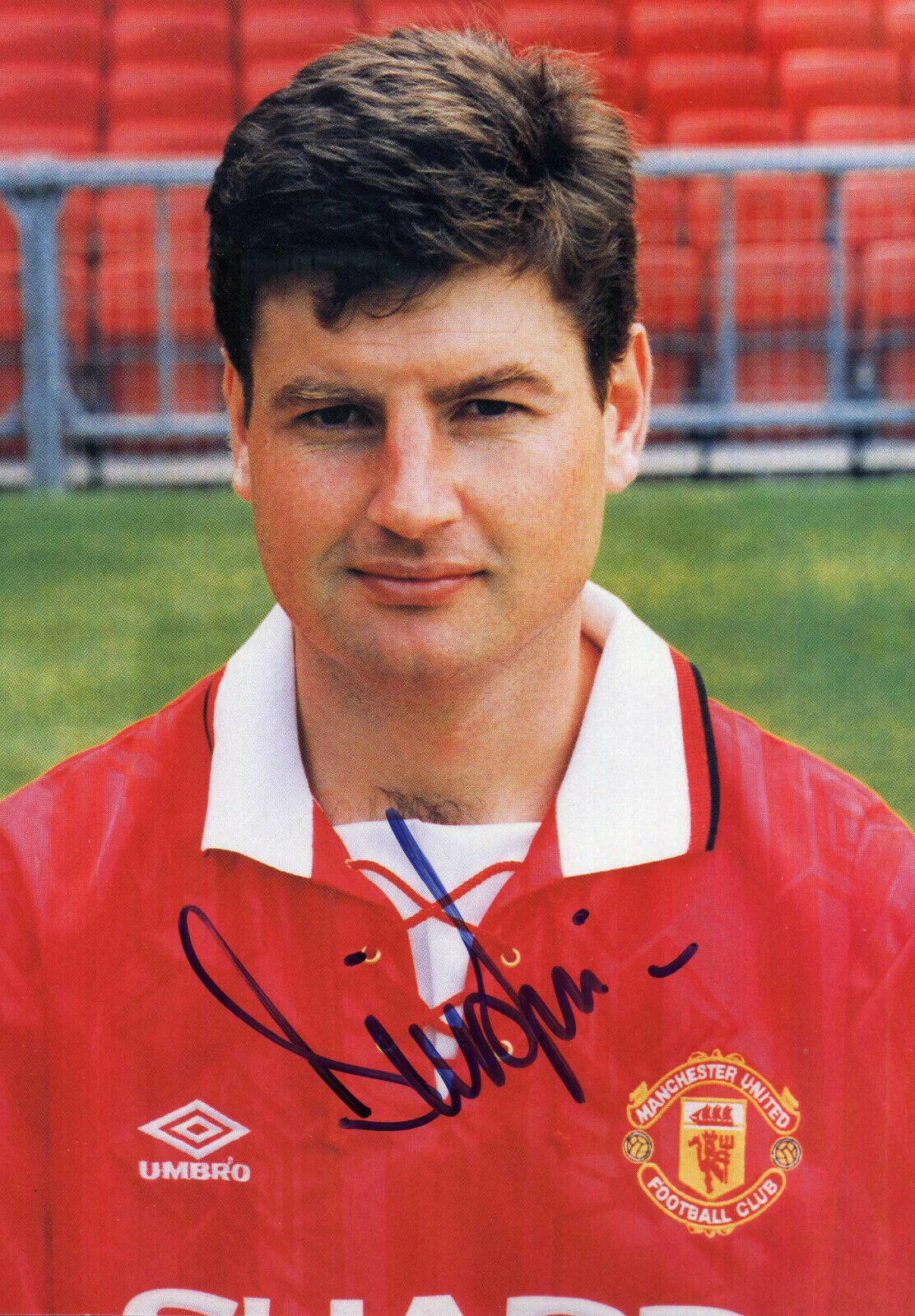 DENIS IRWIN Signed Photo Poster paintinggraph - Manchester United & Republic Of Ireland preprint