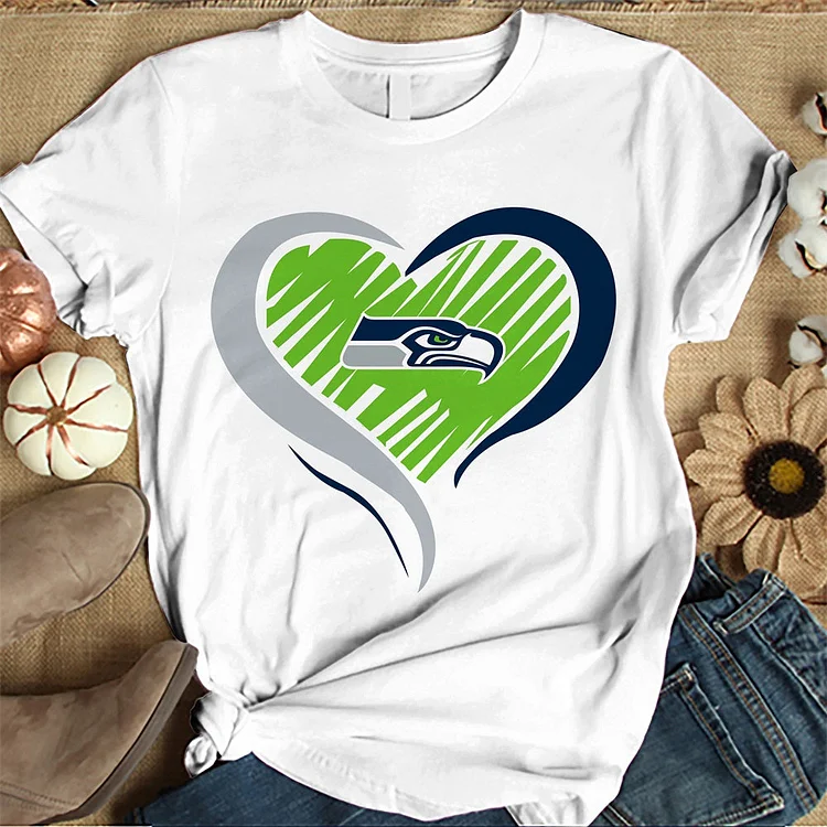 Seattle Seahawks Women's White Relaxed T-Shirt