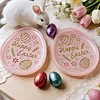 Easter Bunny Tray Silicone Mould DIY Easter Tray Resin Casting Moulds Reusable Easters Egg Storage Dish Moulds Handmade Ornament Mould for Coaster Gypsum Craft Gifts Making (Easter B)