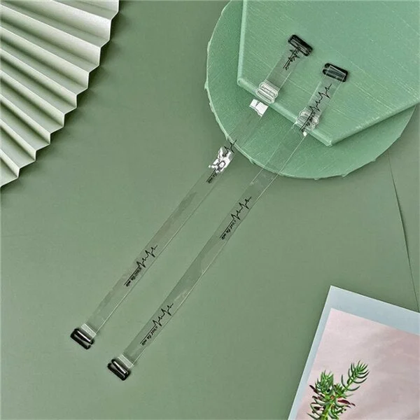 Transparent Bras Straps Beauty Back Sexy Print Shoulder Brassiere Invisiable Straps Urtal Thin Women Underwear Bra Accessories