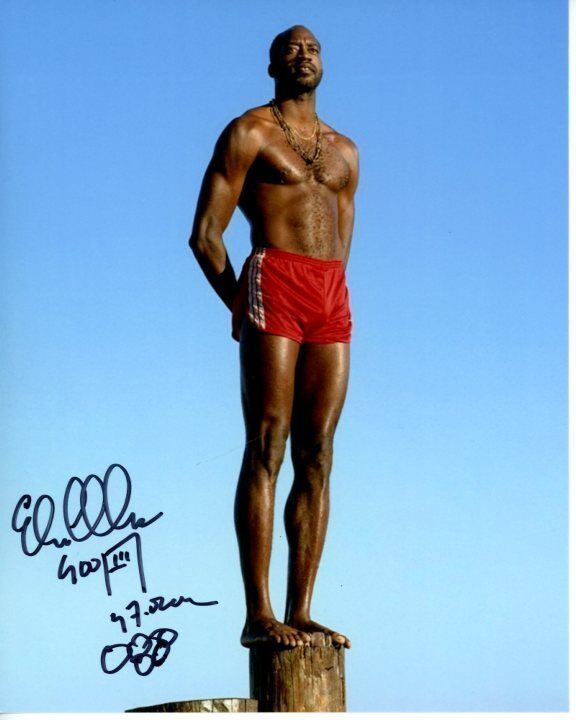 EDWIN MOSES signed autographed 8x10 OLYMPIC TRACK & FIELD Photo Poster painting