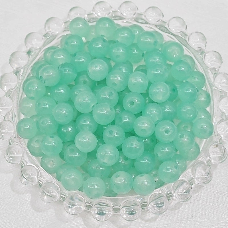 50 PCS/Package Diameter 4mm Diameter 6 Mm Glass Round Beads