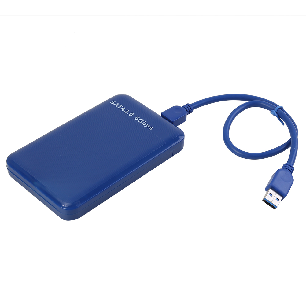 

2.5 inch USB3.0 to SATA 3.0 HDD Hard Disk Drive External Enclosure Case Box, Blue, 501 Original