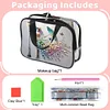 DIY Woman Diamond Art Rhinestone Makeup Bag Transparent PVC Storage Pack Gift